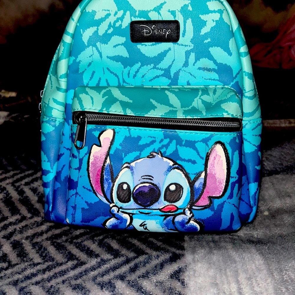 Disney Store Blue Stitch Mini Bag